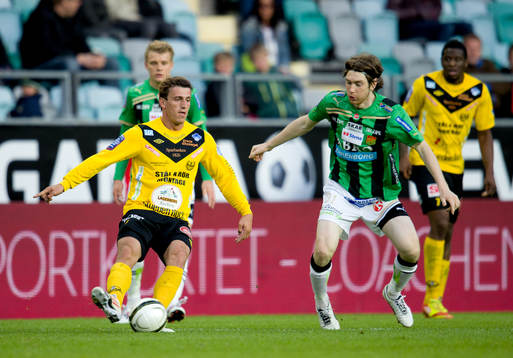 Erton Fejzullahu, Mjällby. Markus Gustafsson, GAIS