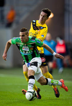 Haris Radetinac, Mjällby. Mervan Celik, GAIS