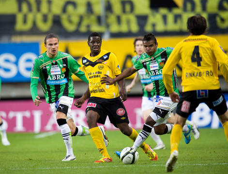 Dominique Kivuvu, Mjällby. Wanderson Do Carmo, GAIS