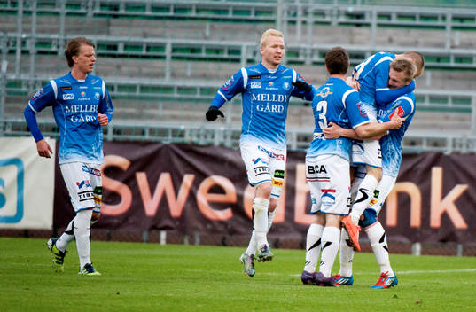 Fredrik Jensen, Trelleborg gör 2-1. Jubel