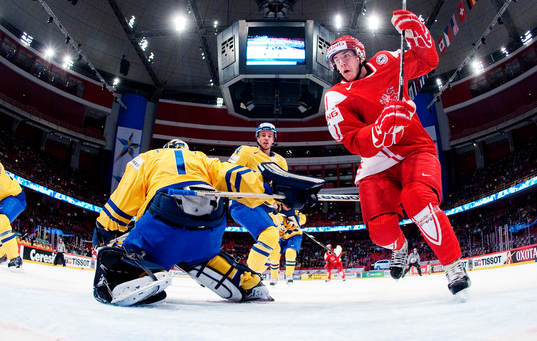 Jhonas  Enroth, målvakt, Sverige, och Jesper B Jensen,
