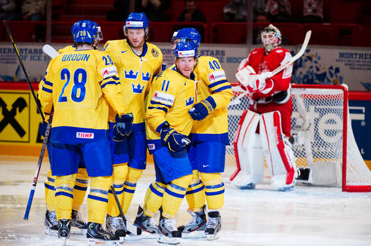 Daniel Alfredsson, Sverige, jubel