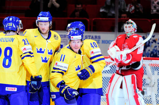 Daniel Alfredsson, Sverige (jubel)