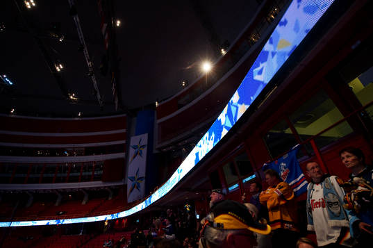 Globe Arenas har i Globen installerat ett nytt LED-ljus