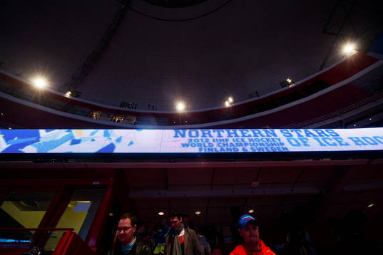 Globe Arenas har i Globen installerat ett nytt LED-ljus