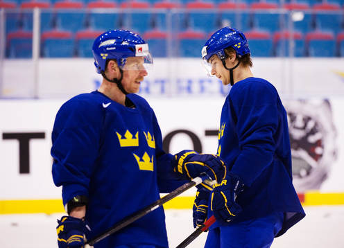 Daniel Alfredsson och Erik Karlsson