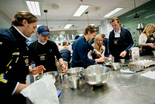 Sverige spelare får laga mat
