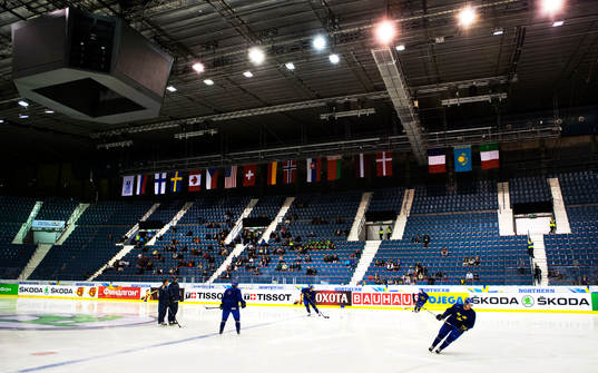 Ishockey, VM, träning, Sverige