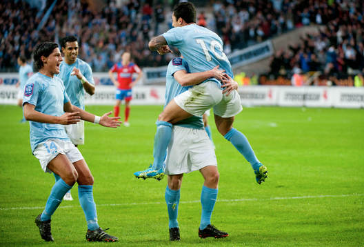 Malmö jubel vid 1-0