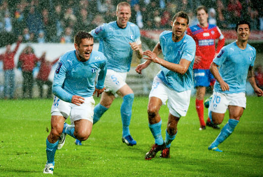 Ivo Pekalski, Malmö. Jubel vid 2-0