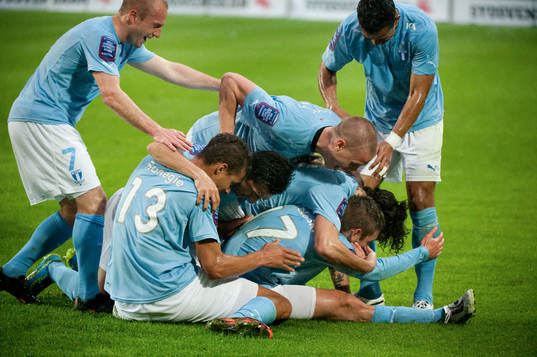 Ivo Pekalski, Malmö. Jubel vid 2-0