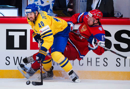 Henrik Zetterberg, Sverige, och Nikita Nikitin, Ryssland