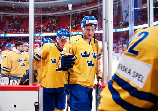 Staffan Kronwall, Sverige, lämnar isen