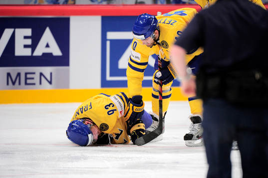 Johan Franzén, Sverige, skada