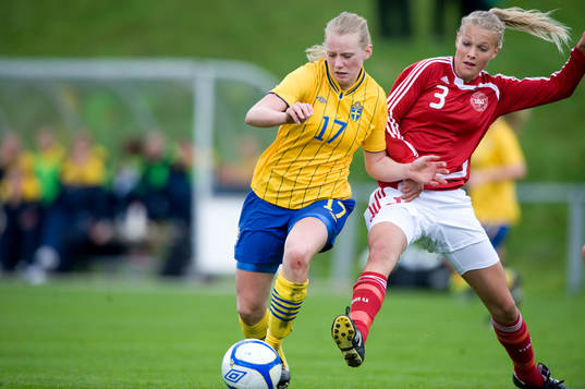 Fotboll, F16, Sverige - Danmark