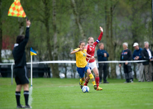 Fotboll, F16, Sverige - Danmark