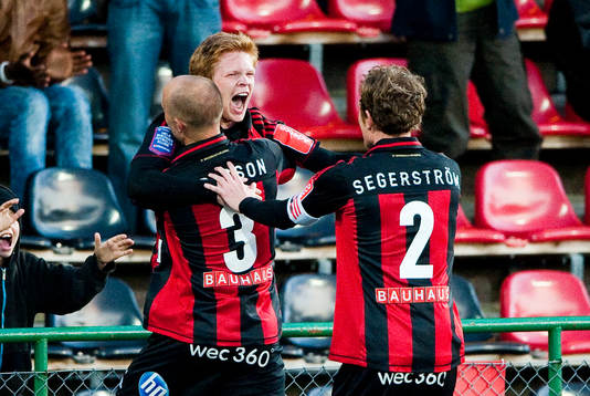 Anton Sandberg Magnusson, Brommapojkarna firar sitt 2-0