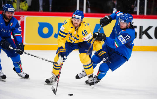 Henrik Zetterberg, Sverige, och Alexander Egger, Italien