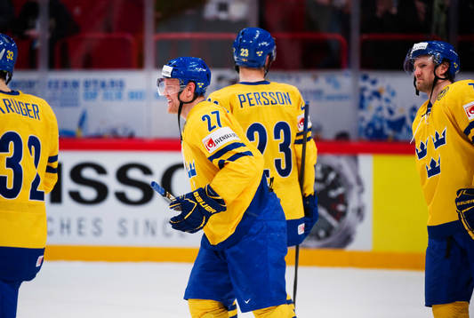 Patric Hörnqvist, Sverige, är glad