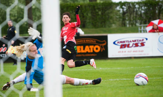 4-1, Susanne Moberg, Kristianstad, som överlistar Kristin