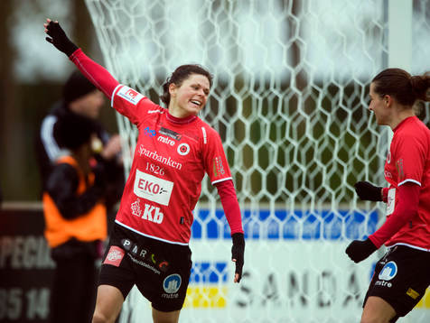 1-0, Susanne Moberg, glädje, jubel