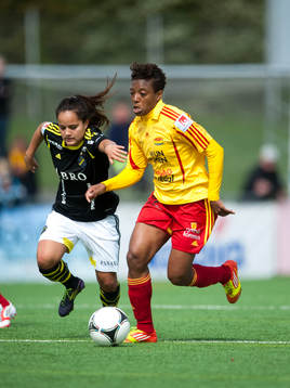 Malin Diaz, AIK och Elaine Moura, Tyresö