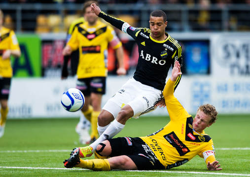 Robin Quaison, AIK, Oscar Hiljemark, Elfsborg, glidtackling