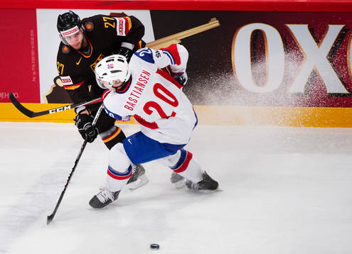 Kevin Lavallee, Tyskland, och Anders Bastiansen, Norge