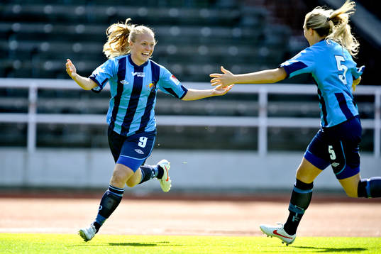 Mia Jalkerud och Magdalena Ericsson, Djurgården jubel