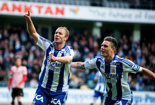 Robin Söder, IFK Göteborg, gör 1-0, jubel