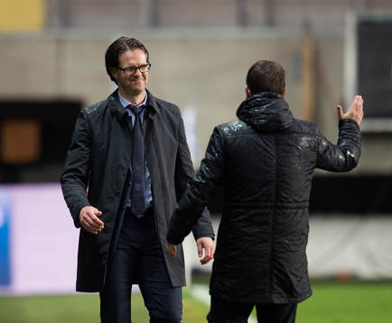 Rikard Norling, tränare Malmö FF. Mikael Stahre, tränare