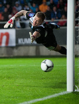 Johan Dahlin, målvakt, Malmö FF, släpper in 2-1