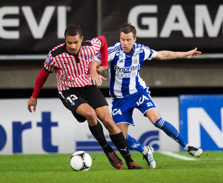 Mathias Ranégie, Malmö FF. Pontus Farnerud, IFK Göteborg