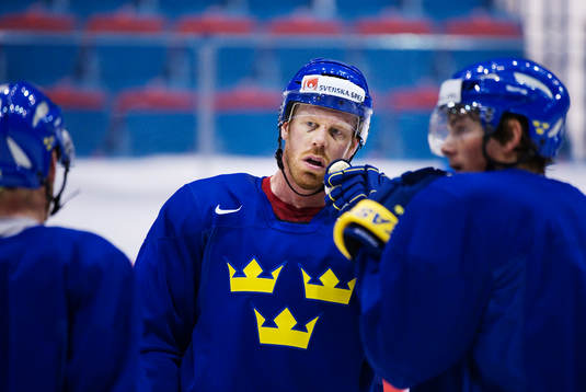 Johan Franzén tränade trots sin skadade näsa