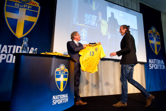 Presskonferens, presentation av EM-truppen. Erik Hamrén,
