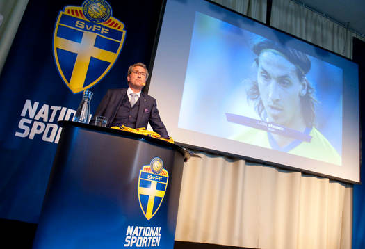 Presskonferens, presentation av EM-truppen. Erik Hamrén,