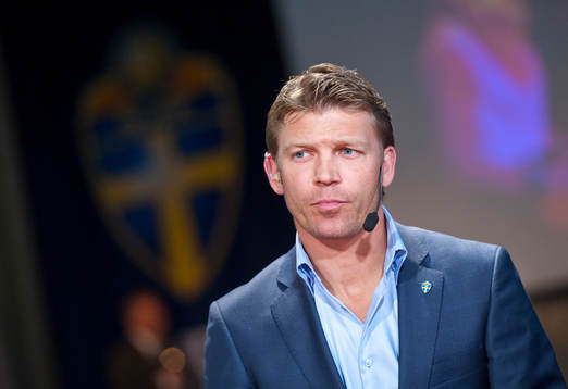 Presskonferens, presentation av EM-truppen. Marcus