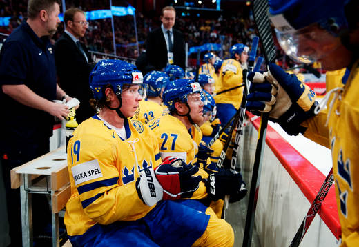 Nicklas Bäckström och Patric Hörnqvist, Sverige, på