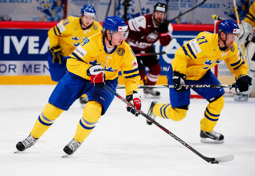 Nicklas Bäckström och Patric Hörnqvist, Sverige, på