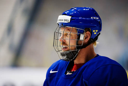Johan Franzén värmer i galler