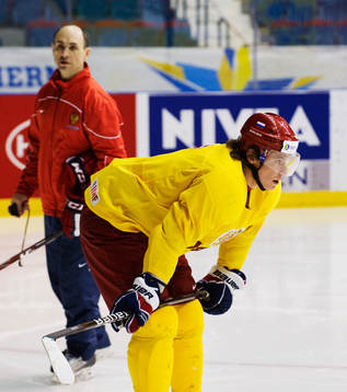 Alexander Semin tränade oväntat