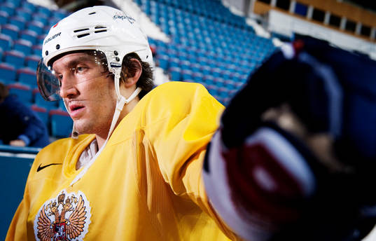 Alexander Ovechkin tränade oväntat