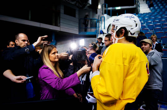 Alexander Ovechkin tränade oväntat