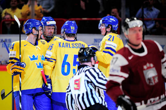 Niklas Hjalmarsson, Johan Franzén, Erik Karlsson och