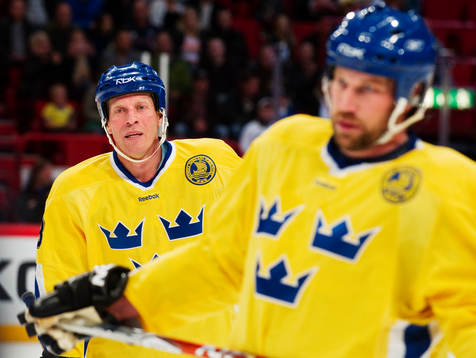 Jonas Bergqvist och Peter Forsberg, Sverige