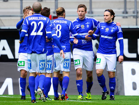 1-0 av Johan Eklund, Sundsvall, glädje, jubel