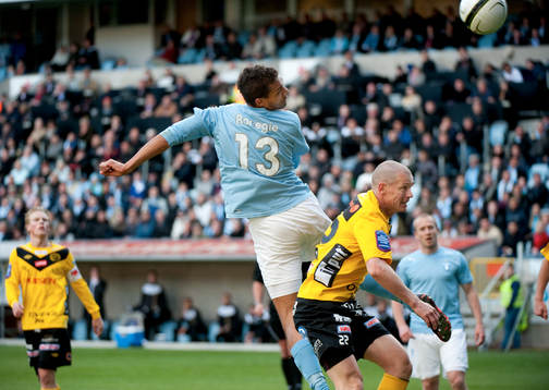 Mathias Ranégie, Malmö nickar in 1-0