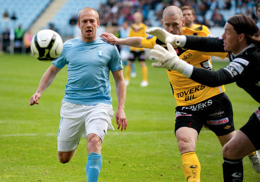Daniel Larsson, Malmö hinner inte fram. Andreas