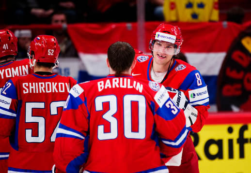 Alexander Ovechkin, Ryssland, är glad