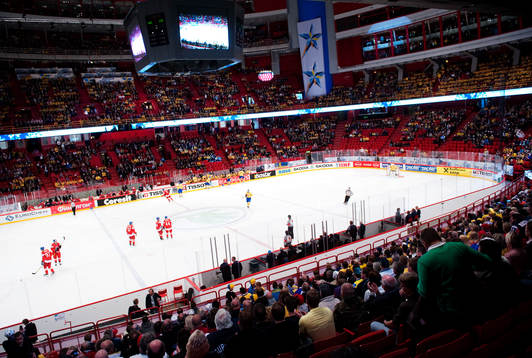 Globen var långt ifrån fullsatt